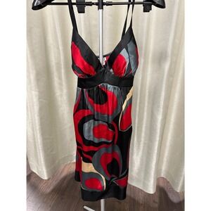 Vintage Y2K Halo / Heart &‎ Soul Abstract Babydoll Dress